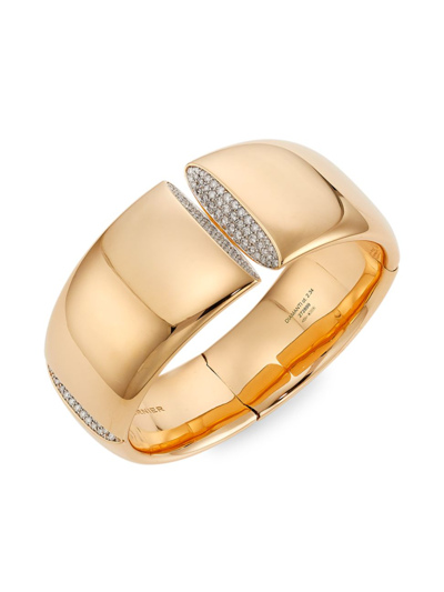 Vhernier Women's Eclisse 18k Rose Gold & Diamond Pavé Medio Bracelet In Pink