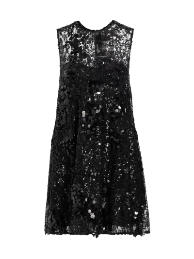 Aknvas Women's Madelyn Sequin Minidress In Black