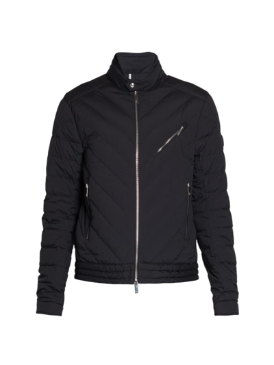 Moncler Men's Gittaz Down Biker Jacket In Black