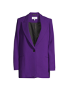 Reiss Blake Single Breasted Wool Blazer In Purple