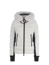Moncler Lamoura Hooded Faux Fur-trimmed Quilted Down Ski Jacket In Bianco
