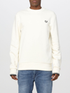 Fred Perry Sweatshirt  Men In Ecru