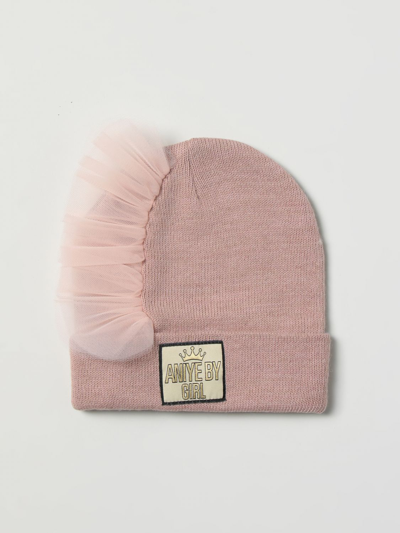 Aniye By Girls' Hats  Kids In Blush Pink