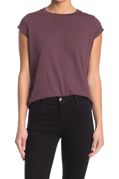 Madewell Vintage Crew Neck Cotton T-shirt In Muted Plum
