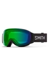 Smith I/o Mag™ 164mm Snow Goggles In Black / Chromapop Green Mirror