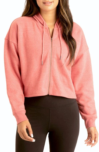 Threads 4 Thought Venetia Crop Hoodie In Prawn