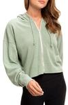 Threads 4 Thought Venetia Crop Hoodie In Tarragon