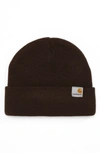 Carhartt Stratus Beanie In Dark Umber