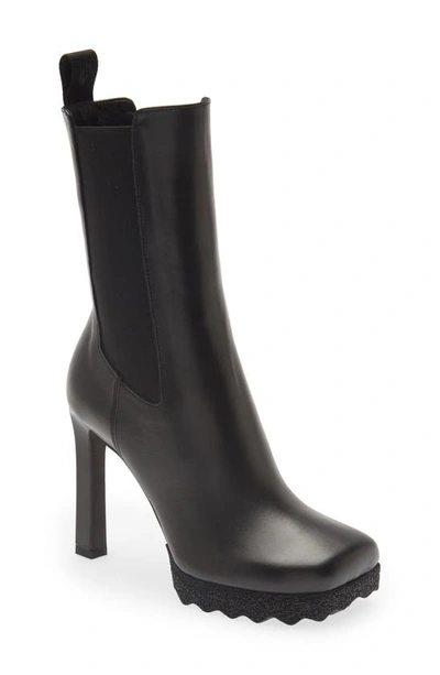 Off-white Flat Ankle Boots  Women In Black