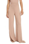 Splendid Wide-leg Knit Sweater Pants In Kashmiri Chai