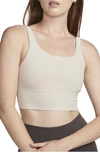 Nike Alate Solo Dri-fit Longline Sports Bra In Light Orewood Brown