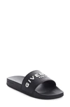 Givenchy Logo Slide Sandal In Black