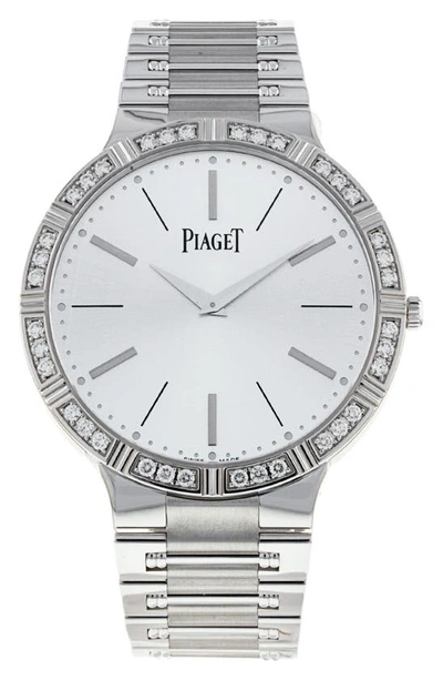 Watchfinder & Co. Piaget Dancer  Bracelet Watch, 38mm In White Gold Set With Diamonds