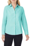 Foxcroft Dianna Non-iron Cotton Shirt In Oceanside