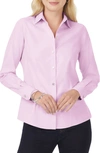 Foxcroft Dianna Non-iron Cotton Shirt In Lilac Bloom
