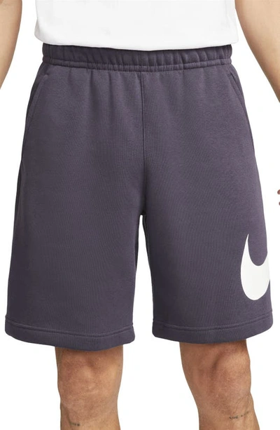 Nike Sportswear Club Shorts In Cave Purple/ White