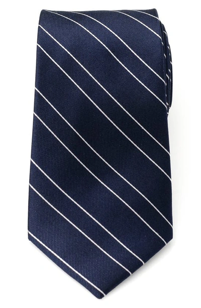 Cufflinks, Inc Classi Stripe Silk Tie In Navy