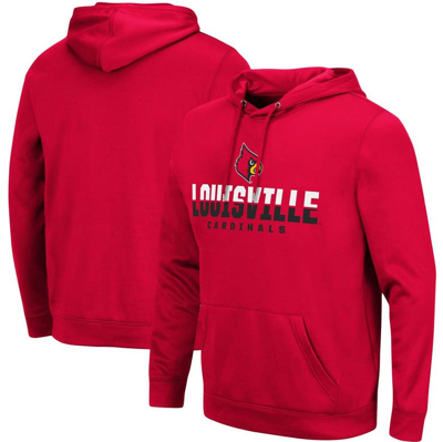 Colosseum Red Louisville Cardinals Lantern Pullover Hoodie