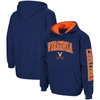 Colosseum Youth  Navy Virginia Cavaliers 2-hit Pullover Hoodie In Navy