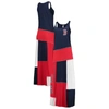 REFRIED APPAREL REFRIED APPAREL NAVY/RED BOSTON RED SOX SUSTAINABLE SCOOP NECK MAXI DRESS