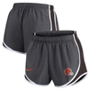 NIKE NIKE CHARCOAL CLEVELAND BROWNS LOGO PERFORMANCE TEMPO SHORTS