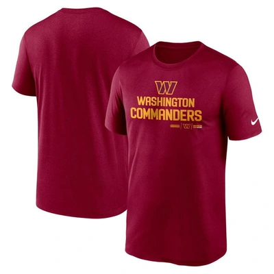 Nike Men's Dri-fit Community Legend (nfl Washington Commanders) T-shirt In Red