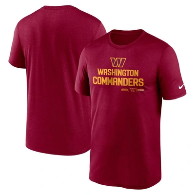 Nike Men's Dri-fit Community Legend (nfl Washington Commanders) T-shirt In Burgundy