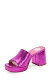Dolce Vita Marsha Platform Sandal In Electric Pink Crackled Stella