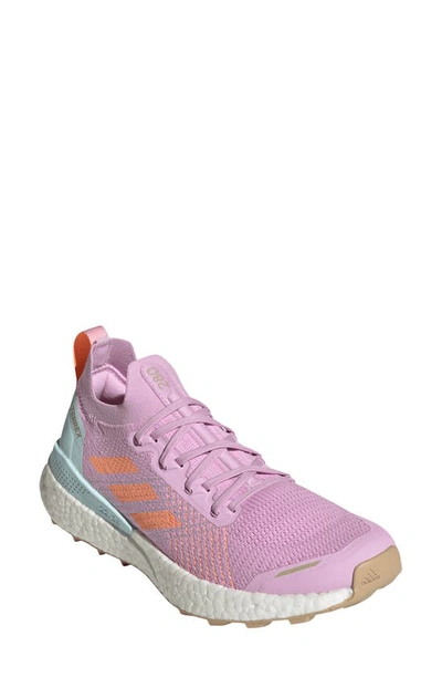 Adidas Originals Women's Adidas Terrex Two Ultra Primeblue Trail Running Shoes In Bliss Lilac/beam Orange/almost Blue