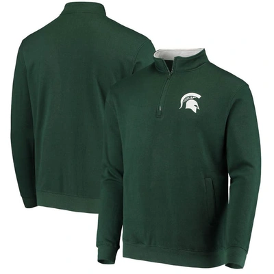 Colosseum Men's Green Michigan State Spartans Tortugas Logo Quarter-zip Jacket