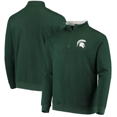 COLOSSEUM COLOSSEUM GREEN MICHIGAN STATE SPARTANS TORTUGAS LOGO QUARTER-ZIP JACKET