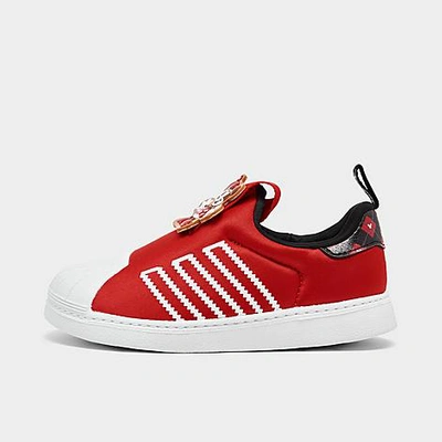 Adidas Originals Babies' Adidas Kids' Toddler Originals Superstar 360 X Kevin Lyons Slip-on Casual Shoes Size 8.0 In Red