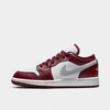 Nike Jordan Big Kids' Air Retro 1 Low Casual Shoes In Cherrywood Red/cement Grey/white