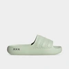 Adidas Originals Adilette Ayoon Sandal In Linen Green/core Black/linen Green