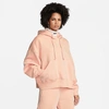Nike Women's Sportswear Phoenix Fleece Oversized Pullover Hoodie In Arctic Orange/sail