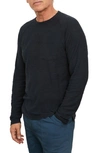 Vince Long Sleeve Pocket T-shirt In Coastal