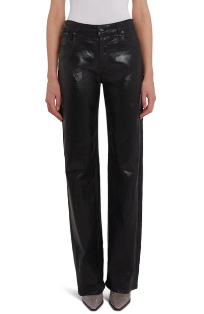 Missoni Coated Wide-leg Jeans In Black