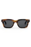 Celine Bold 3 Dots 50mm Square Sunglasses In Havana/ Other / Smoke