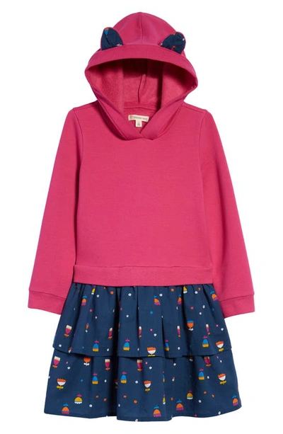 TUCKER + TATE KIDS' ANIMAL EAR HOODIE DRESS 
