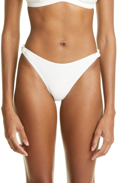 Stella Mccartney Falabella Chain Detail Bikini Bottoms In Cream