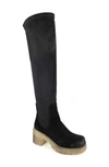 Zigi Jaylen Over The Knee Platform Boot In Black
