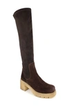 Zigi Jaylen Over The Knee Platform Boot In Brown