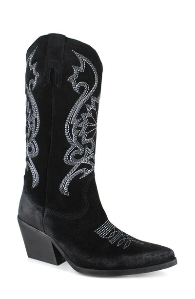 Zigi Rosary Western Boot In Black