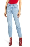 Levi's Wedgie Icon High-rise Tapered Jeans In Blue