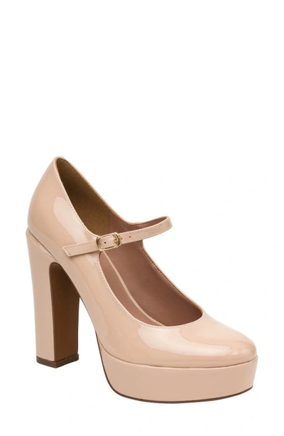 Linea Paolo Isadora Mary Jane Platform Pump In Blush Pink