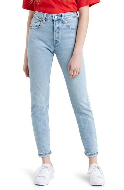 Levi's 501 High-rise Skinny Jeans In Tango Light In Ontario Noise