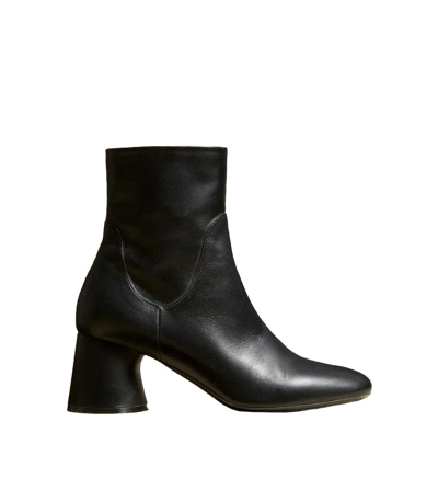 Khaite Admiral Leather Ankle Boots In Black