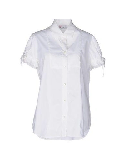 Red Valentino Solid Colour Shirts & Blouses In White