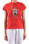 Polo Ralph Lauren Logo-print Detail T-shirt In Red