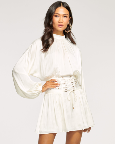 Ramy Brook Embellished Stella Mini Dress In Cream | ModeSens